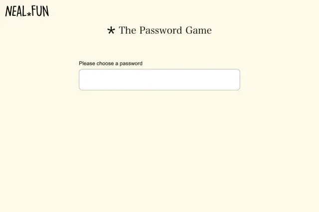 password-game — official page capture