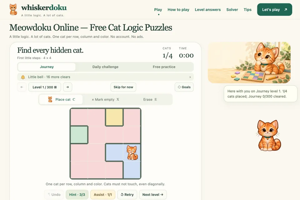 Whiskerdoku — official page capture